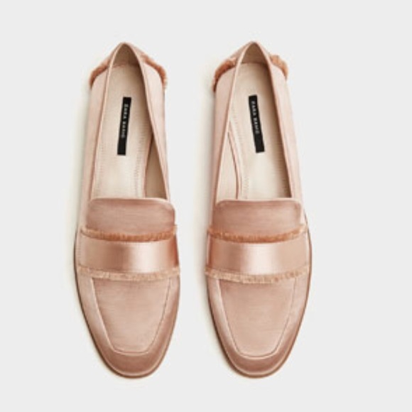 Sale!! Zara satin loafers flats - Picture 2 of 6